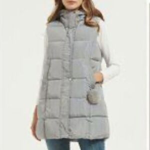 STYLUS Light Gray hooded Vest in size xlarge